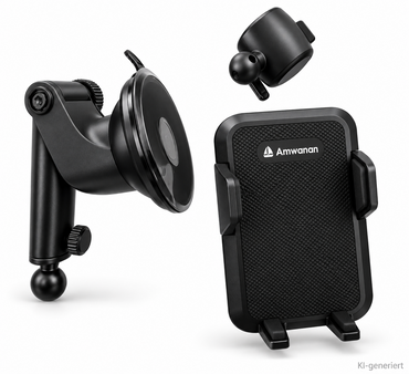 Amwanan Auto Handyhalterung Saugnapf Lüftung 4-7,5" Smartphone Halter ATE95 A8