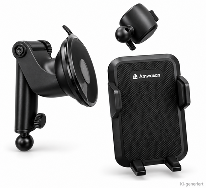 Amwanan Auto Handyhalterung Saugnapf Lüftung 4-7,5" Smartphone Halter ATE95 A8