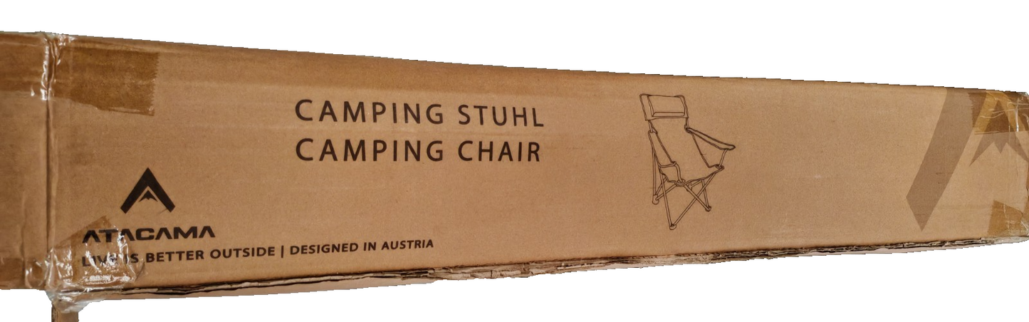 Atacama Campingstuhl faltbar – Angeln Outdoor Klappstuhl 150 kg