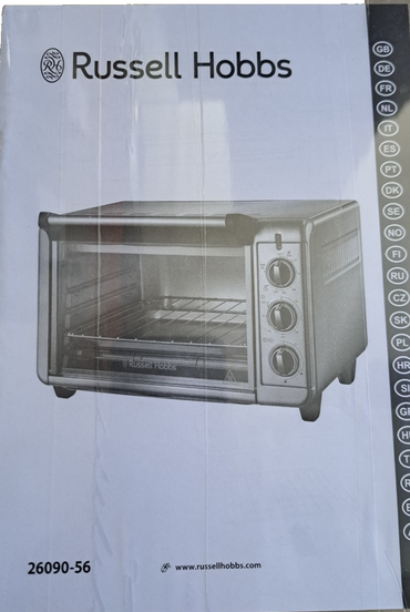 Russell Hobbs 26090 Mini Backofen Elektroofen Grill 2-in-1 Kompaktgerät