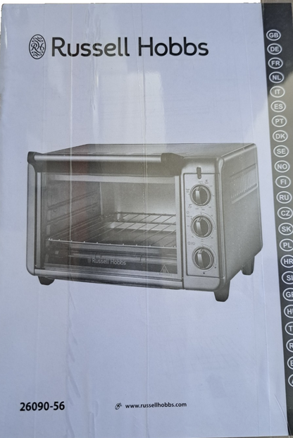 Russell Hobbs 26090 Mini Backofen Elektroofen Grill 2-in-1 Kompaktgerät