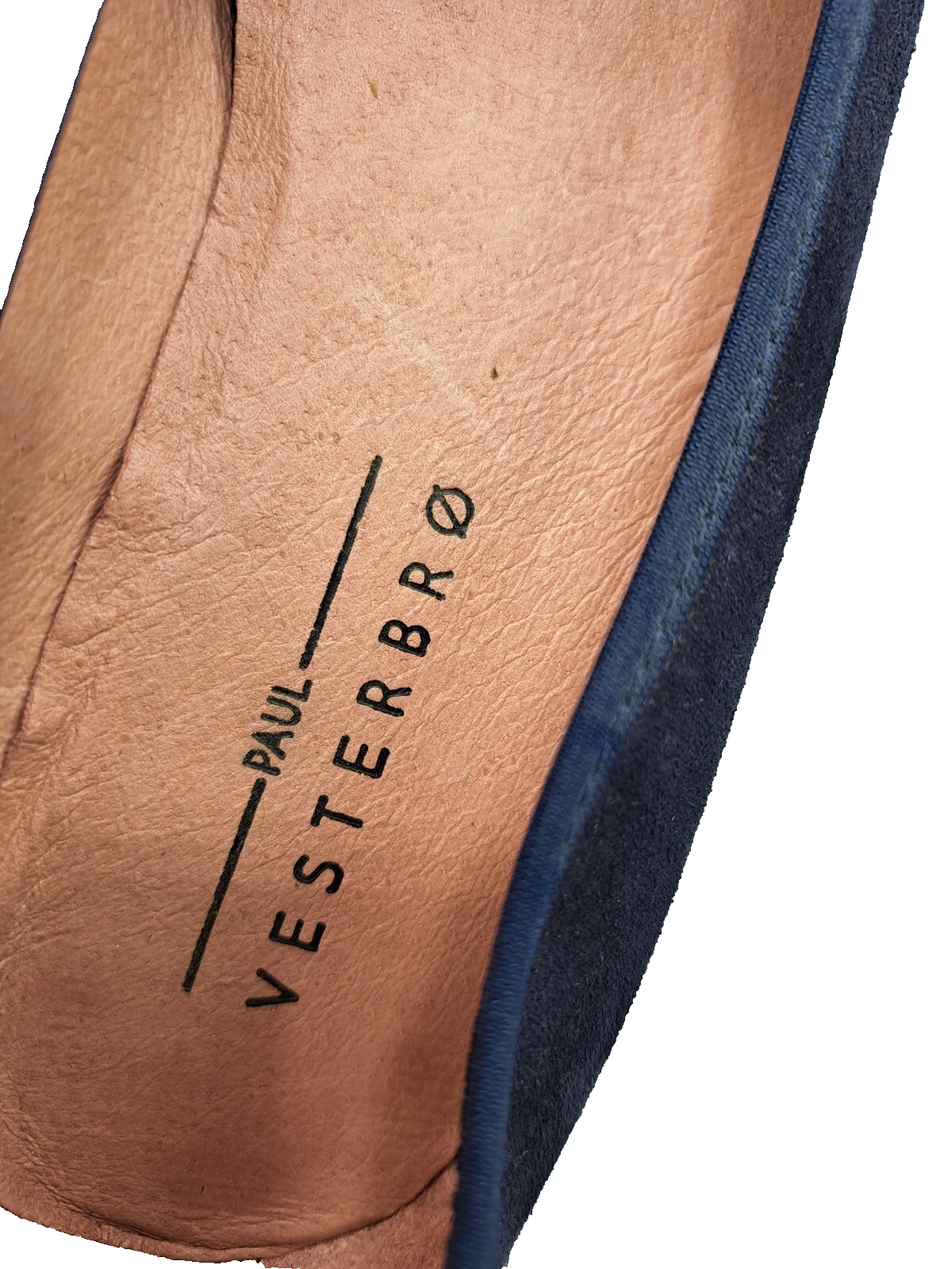 Paul Vesterbro Damen Ballerinas Gr. 36 Dunkelblau Lack Schleife Halbschuhe G