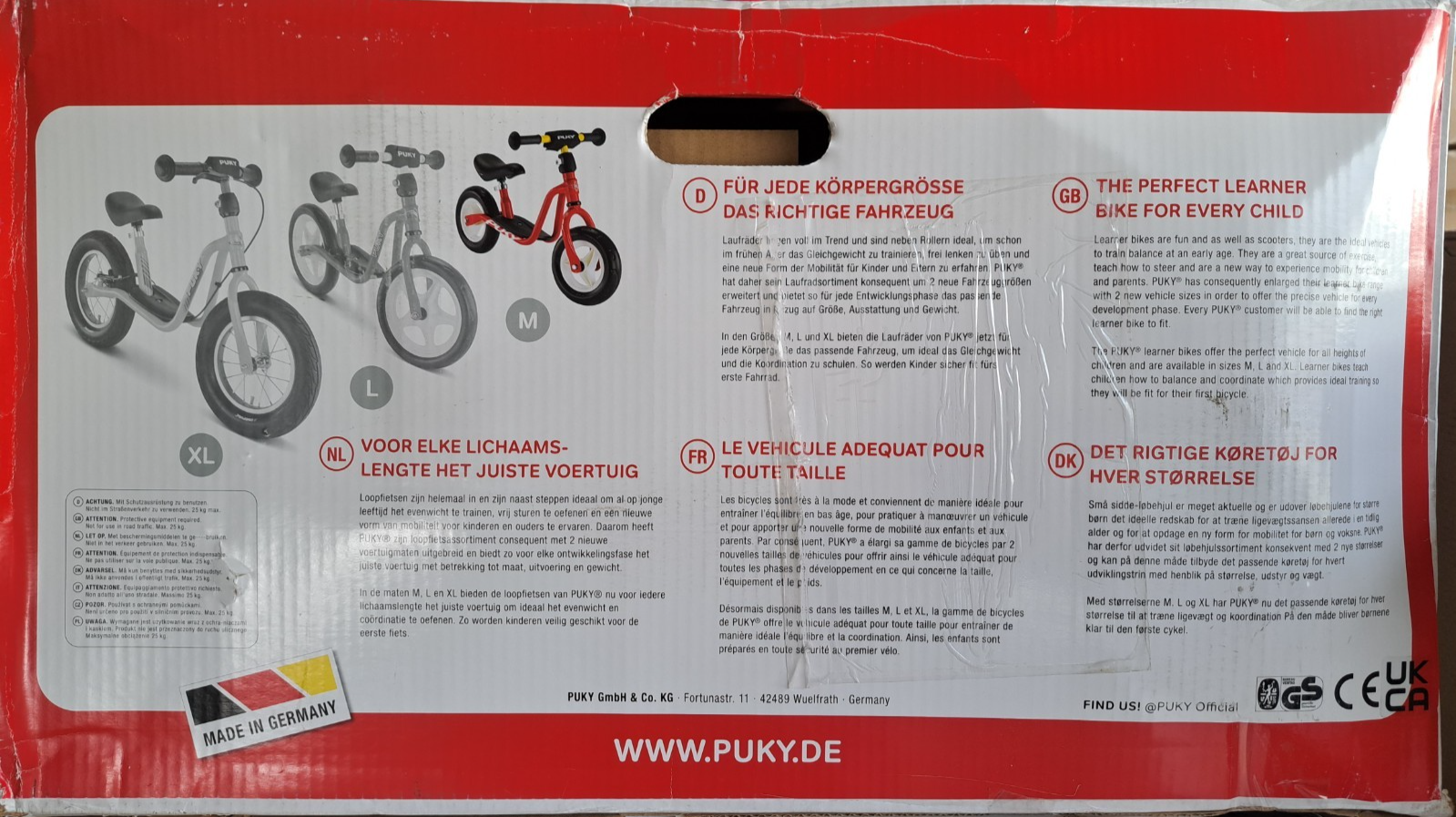 Puky LR M Laufrad - Blau, Komfortreifen