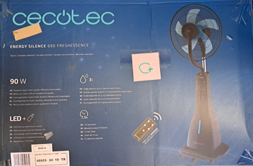 Cecotec Wassernebel-Ventilator EnergySilence 690 90W Fernbedienung 3L Tank