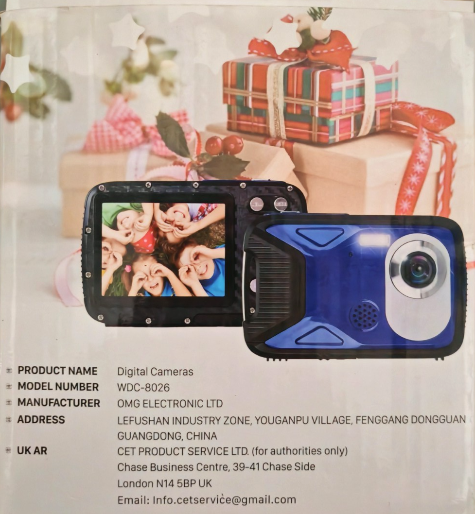 Wasserdichte Digitalkamera 21MP 2,8 Zoll TFT LCD Unterwasserkamera Blau A6