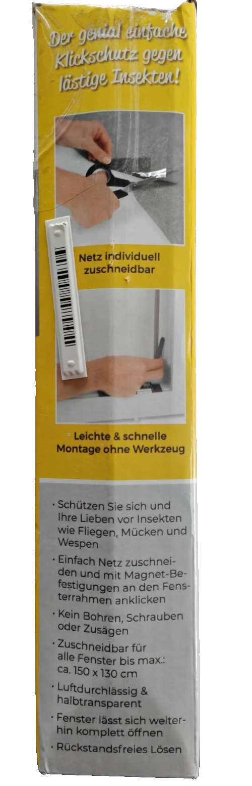 EASYmaxx Insektenschutzgitter Magnet Fliegengitter Fenster 130x150cm B2