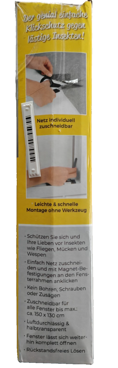 EASYmaxx Insektenschutzgitter Magnet Fliegengitter Fenster 130x150cm B2
