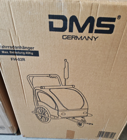 Fahrradanhänger – 2in1 – Kinderanhänger – Fahrrad – Jogger – DMS FH-02R