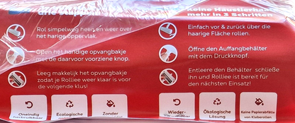 Rollie Tierhaarentferner Haustier Haarentferner Fusselrolle Reinigung