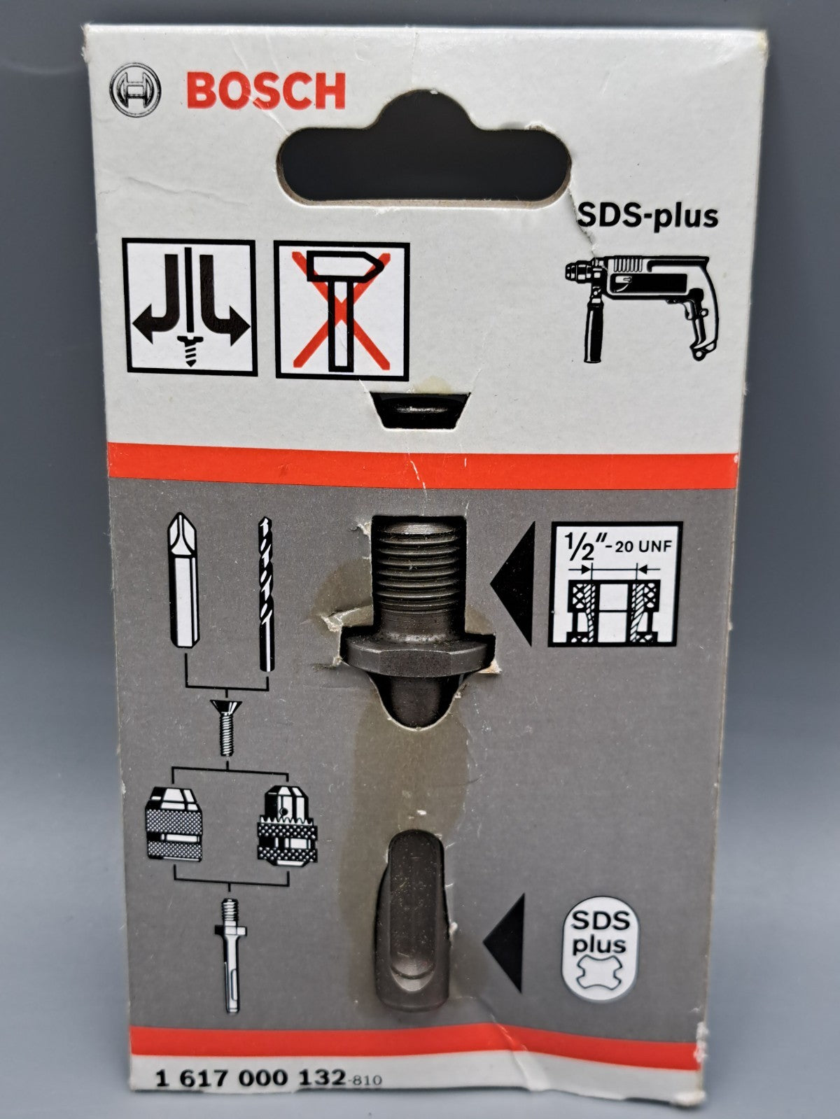Bosch SDS Plus Aufnahmeschaft Bohrfutter Adapter 1/2"-20 UNF Bohrmaschinen B1