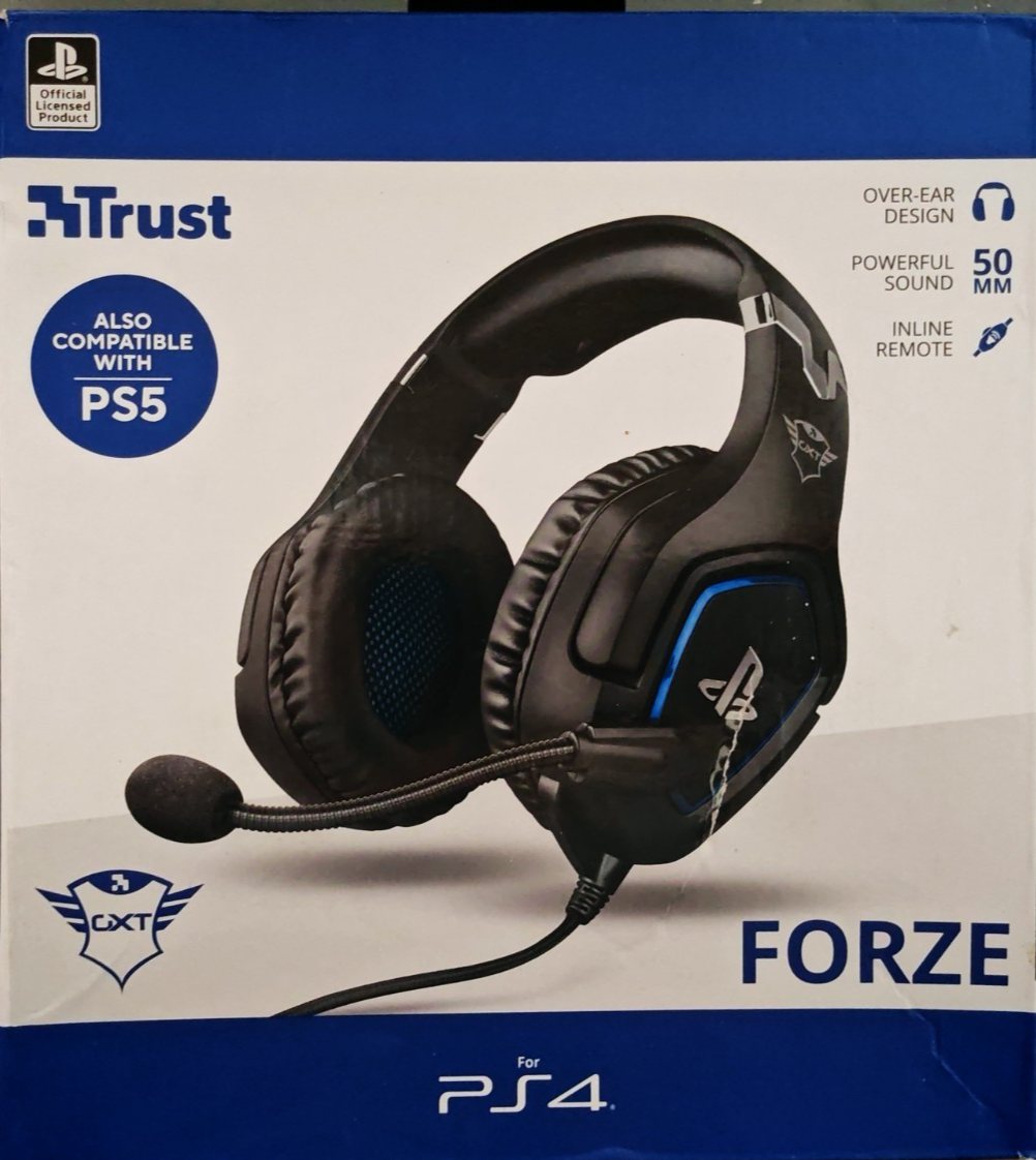 Trust GXT 488 Forze Gaming Headset PS4 PS5 50mm Mikrofon 3,5mm 23530 A8
