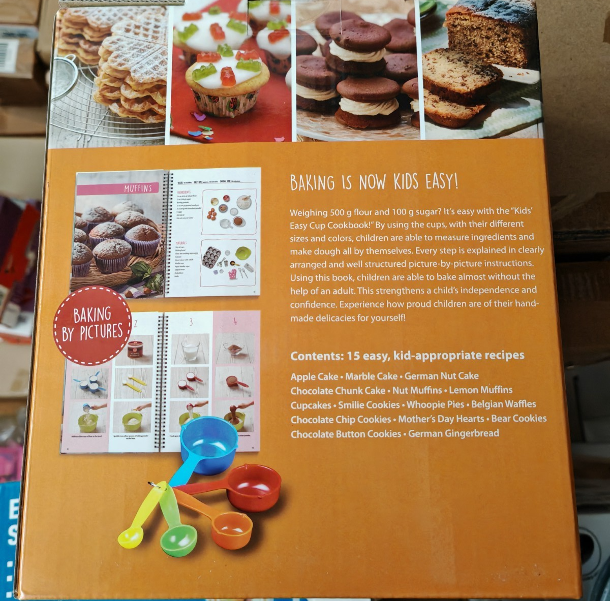 Kids Easy Cup Cookbook Part 1 Backen mit Kindern inkl. 5 bunte Messbecher