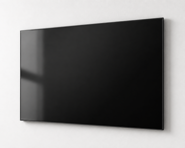 Navaris Magnetisches Memoboard Glas Schwarz 60x40cm Magnettafel Wandboard HO-A11