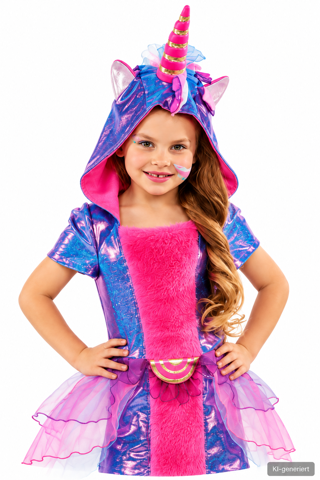 Rubie's Mottoland Mädchen Einhorn Kostüm Pink Türkis Fasching Karneval G