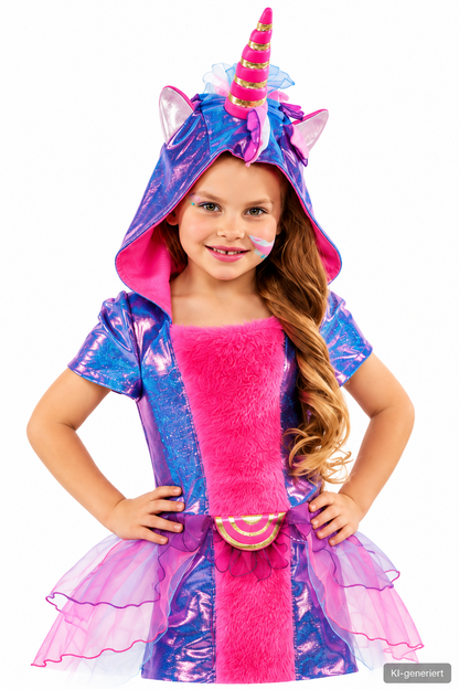 Rubie's Mottoland Mädchen Einhorn Kostüm Pink Türkis Fasching Karneval G