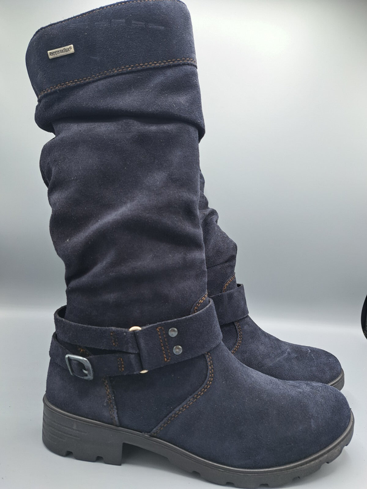 Ricosta Tex Damenstiefel Dunkelblau Größe 36 Winter Stiefel Komfort