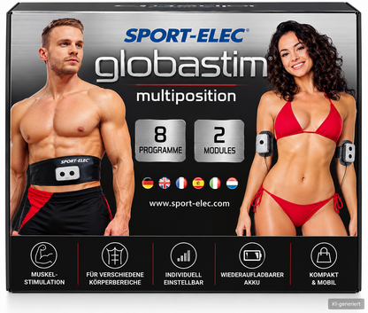 SPORT-ELEC GlobalStim EMS Elektrostimulator Muskelstimulator 8 Programme E2