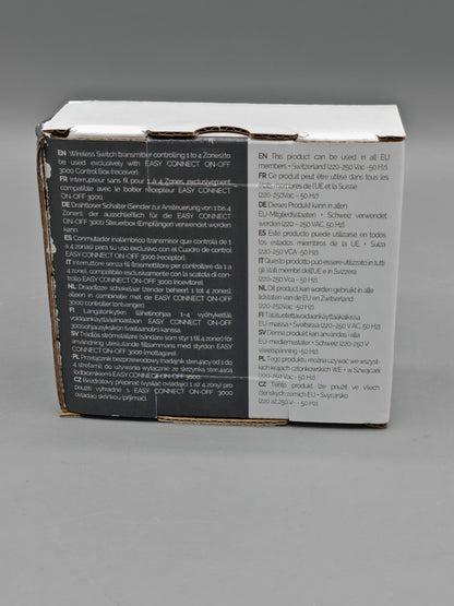 Easy Connect Funk-Wandschalter 67170 IP67 1-4 Zonen 433 MHz 3000 W Weiß inkl.