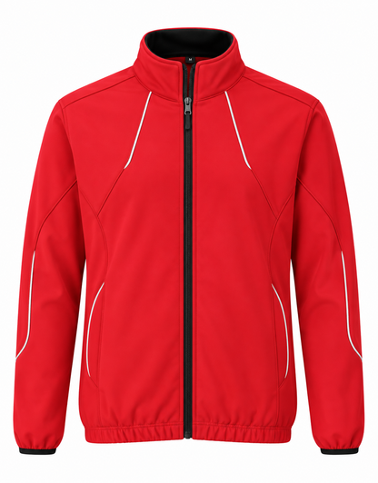CRANE Damen Softshell Fahrradjacke Gr. 38 Rot TechTex Reflektierend Outdoor Z