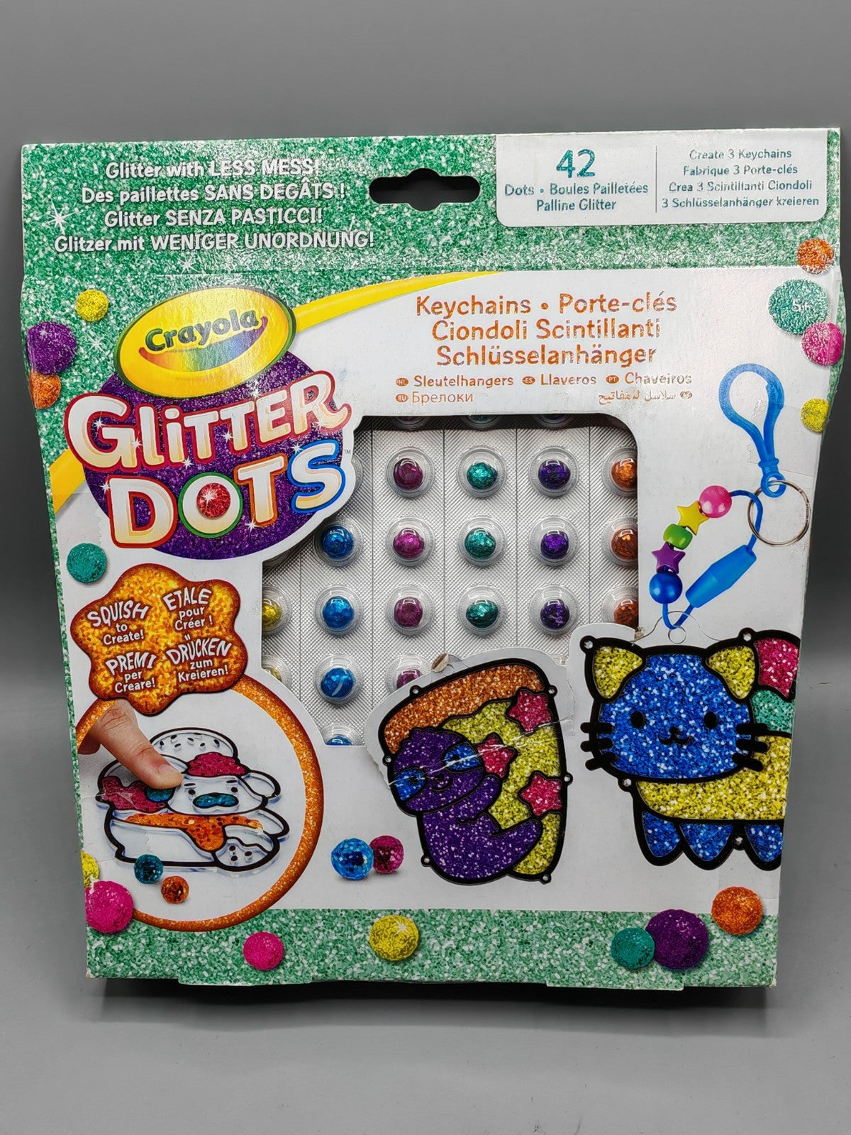 Crayola Glitter Dots Magische Schmetterlinge Set Mosaik Bastelset mit Glitter