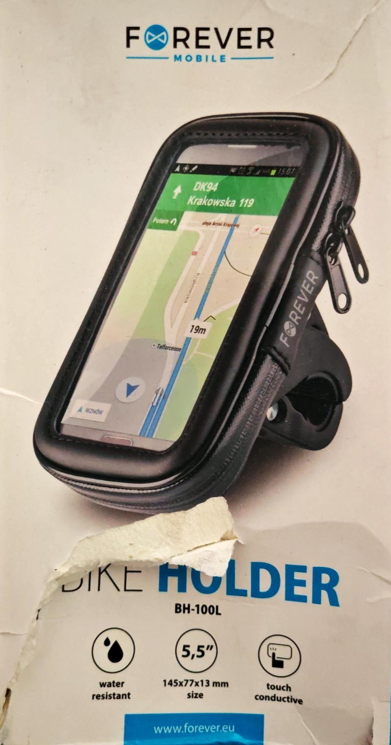 Forever BH-100L Fahrrad Handyhalter 5,5" Wasserdicht 360° Smartphone Halter A8