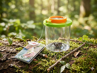 Terra Kids Becherlupe inkl. Kunststoff-Spinne | Entdecker Spielzeug