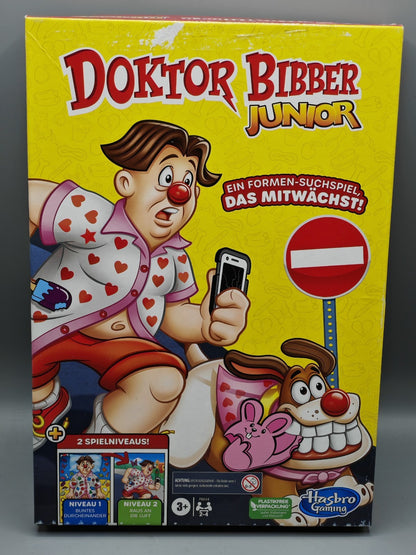 Hasbro Doktor Bibber Junior Kinderspiel Brettspiel 2-4 Spieler ab 3 Jahre D6