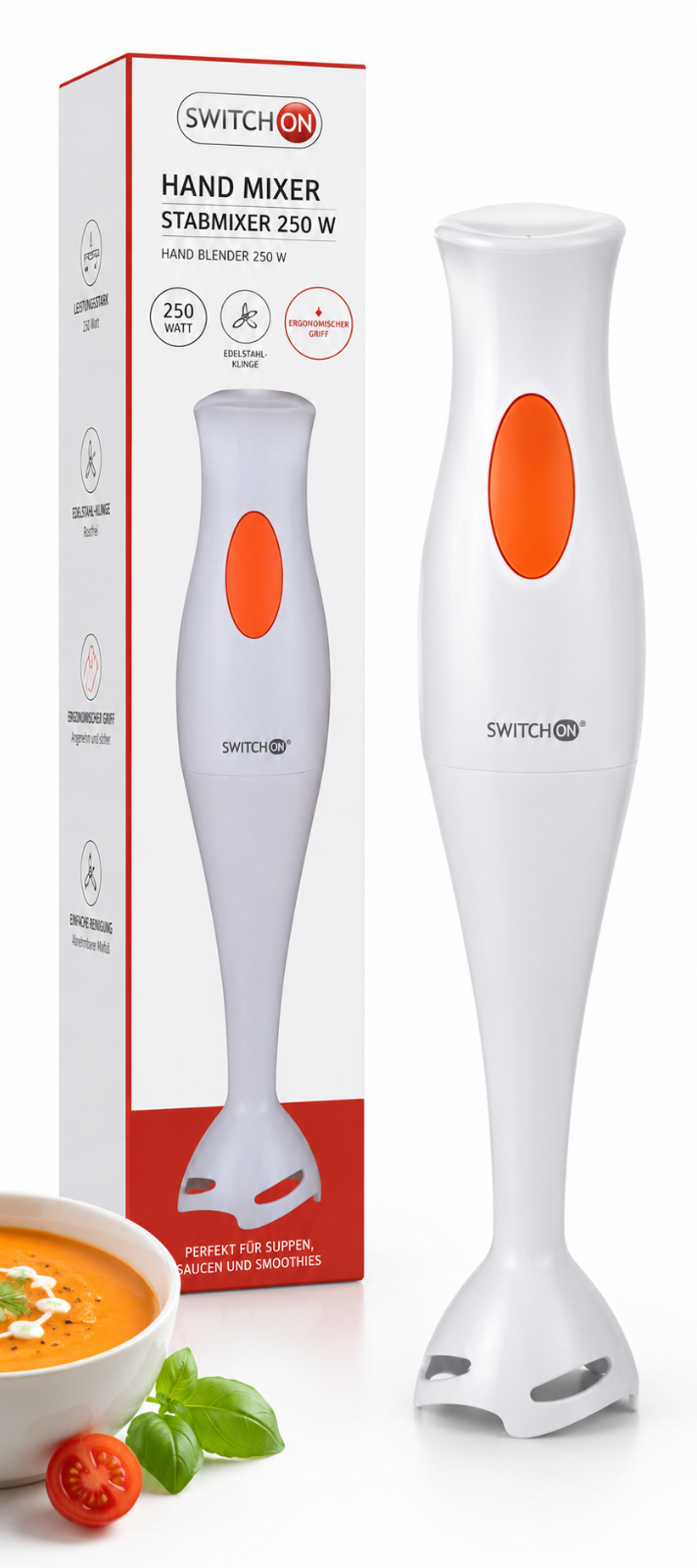 Home Star HS-STM300 Hand Blender Stabmixer Küchenmixer 300W Küche