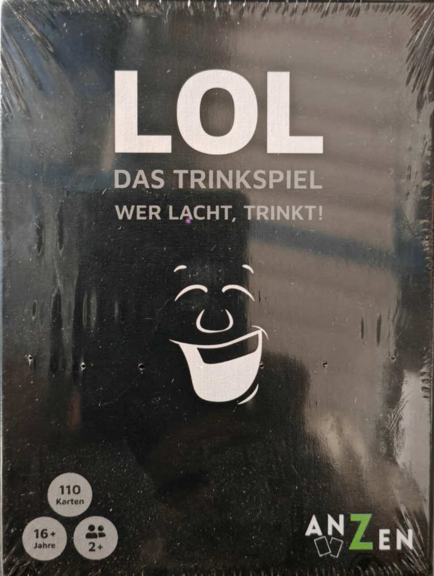 LOL Das Trinkspiel Wer lacht trinkt Kartenspiel 110 Karten Partyspiel ab 18 D4