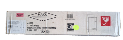 Haku Rollgarderobe Chrom/Schwarz Modell 3951 Garderobe Kleiderständer