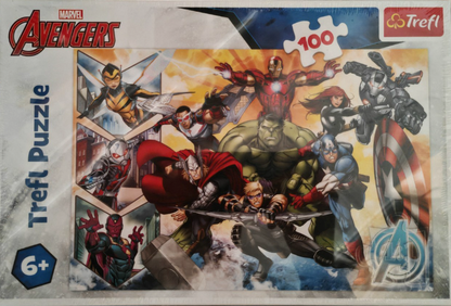 Trefl Marvel Avengers Puzzle 100 Teile Kinderpuzzle Superhelden ab 5 Jahren D7