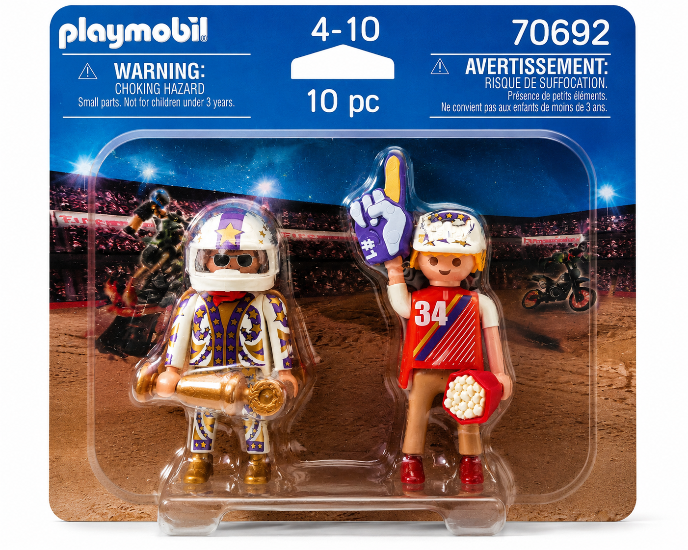 PLAYMOBIL Stuntshow Team DuoPack Spielset 2 Figuren Rennfahrer Stuntshow