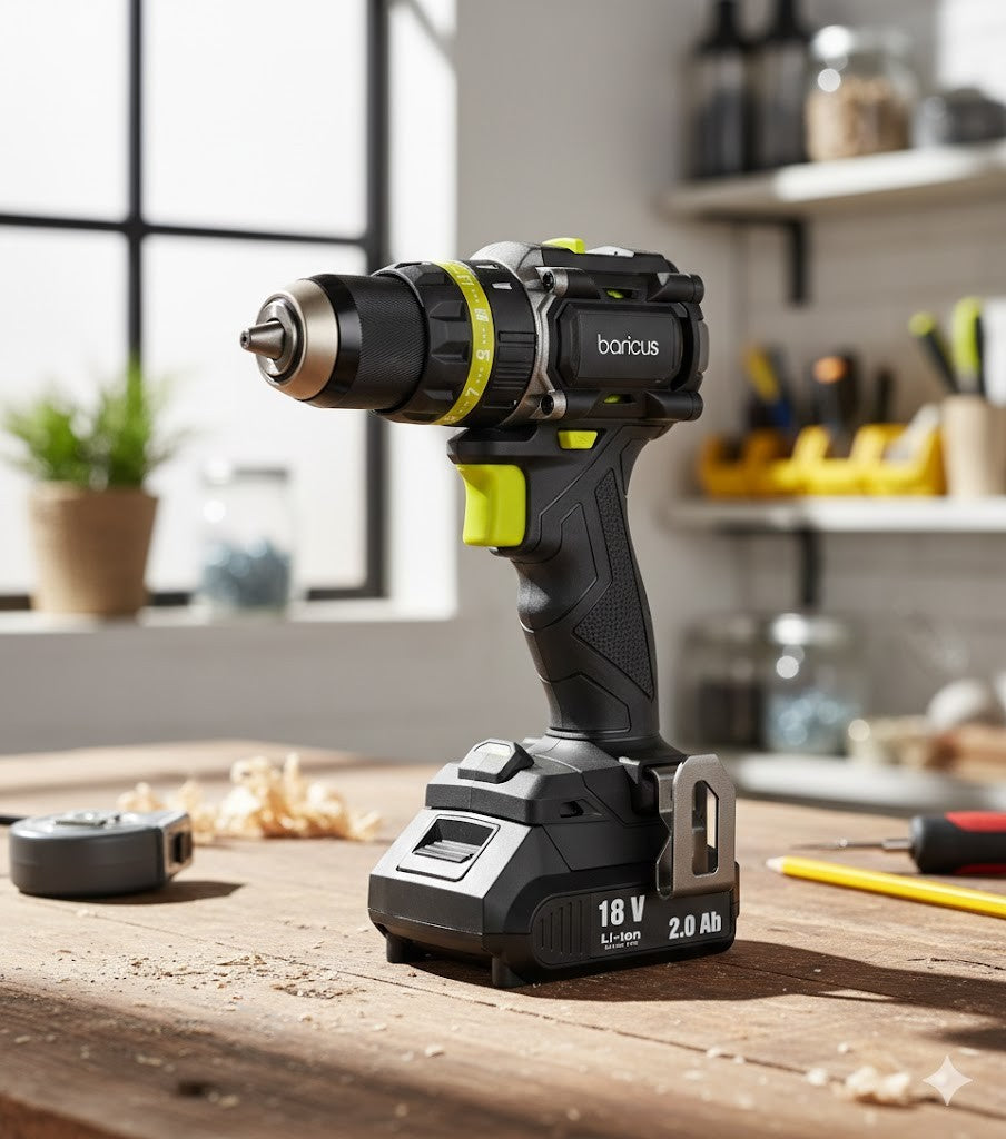 BARICUS 18V Akku-Bohrschrauber & Schlagschrauber inkl Koffer