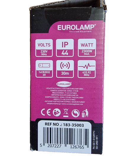 Eurolamp, Wireless Steckdosen, Fernbedienung, 2 Stück