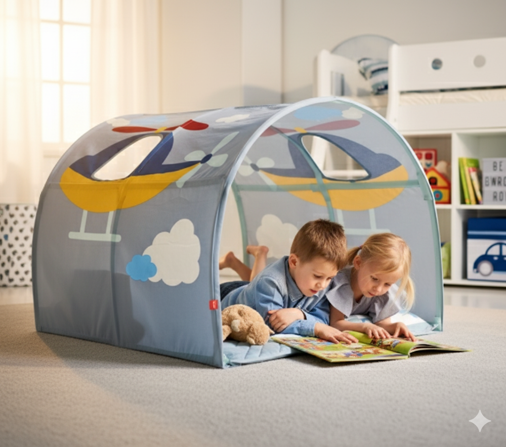 Flexa Classic Höhle mit Steppdecke Motiv Transportation