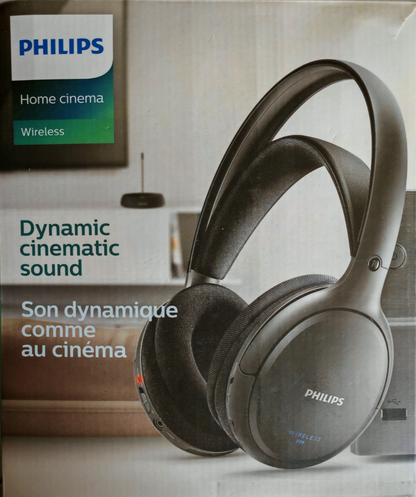 Philips SHC5200 Wireless TV Kopfhörer Funkkopfhörer kabellos Home Cinema A08