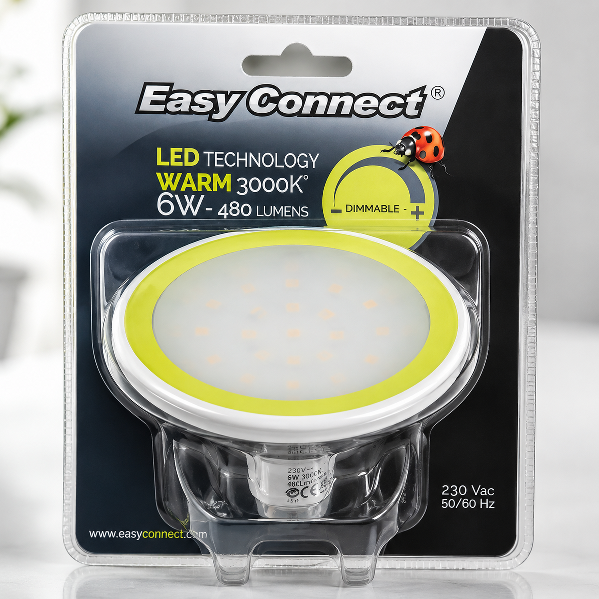 4x Easy Connect LED Lampe 6W E27 480lm 3000K Warmweiß Dimmbar Leuchtmittel HA34