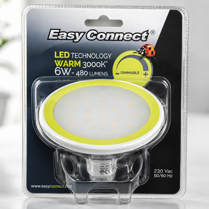 4x Easy Connect LED Lampe 6W E27 480lm 3000K Warmweiß Dimmbar Leuchtmittel HA34