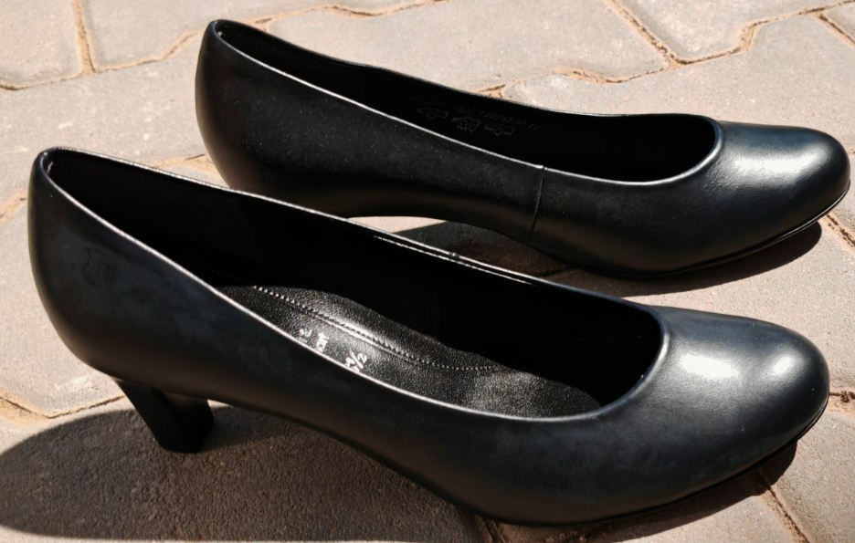 Gabor Damen Pumps Leder Schwarz Gr. 40 Soft & Smart 50mm Absatz Business Schuhe