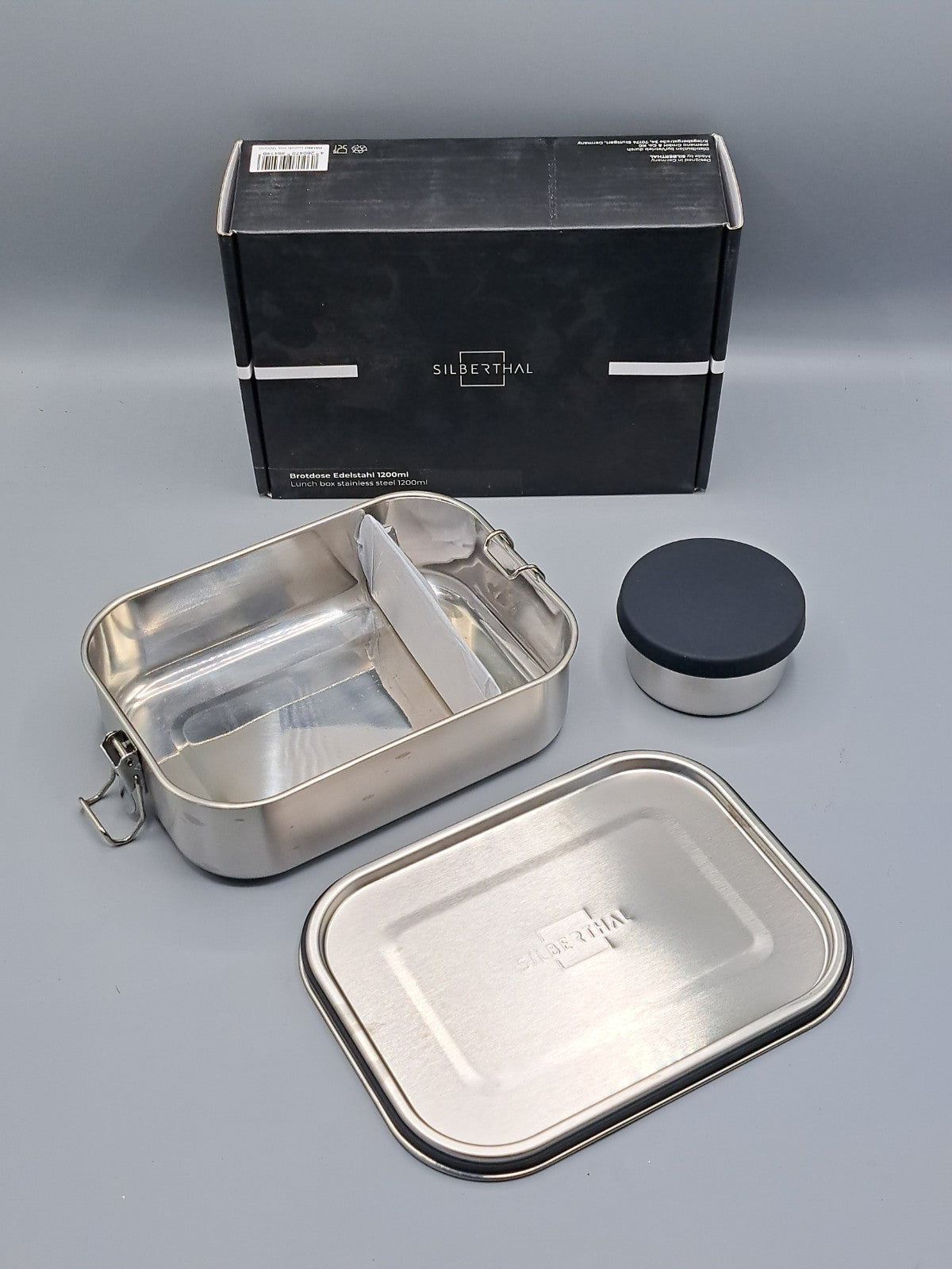Brotdose Edelstahl Behälter SILBERTHAL Auslaufsicher Lunchbox plastikfrei 1200ml