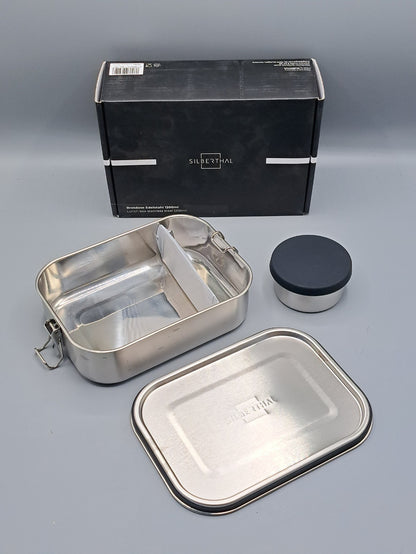 Brotdose Edelstahl Behälter SILBERTHAL Auslaufsicher Lunchbox plastikfrei 1200ml