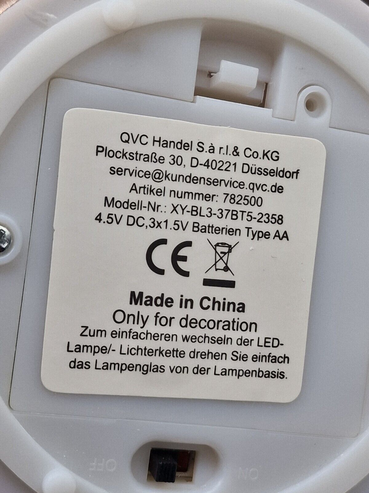 LUMIDA Xmas 6in1-Dekoleuchte inkl. Leuchtmittel & Lichterkette rosé