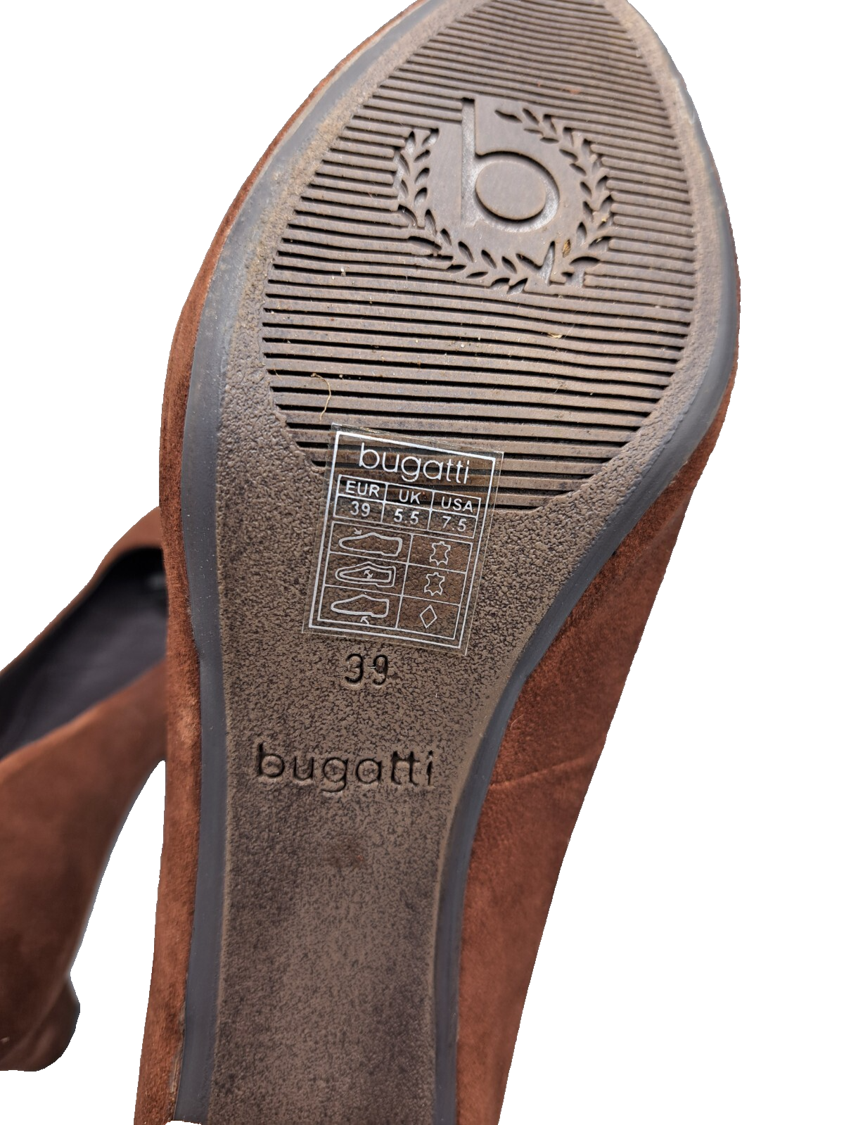 Bugatti Damen Schuhe 39 Braun – Halbschuhe Alltag elegant