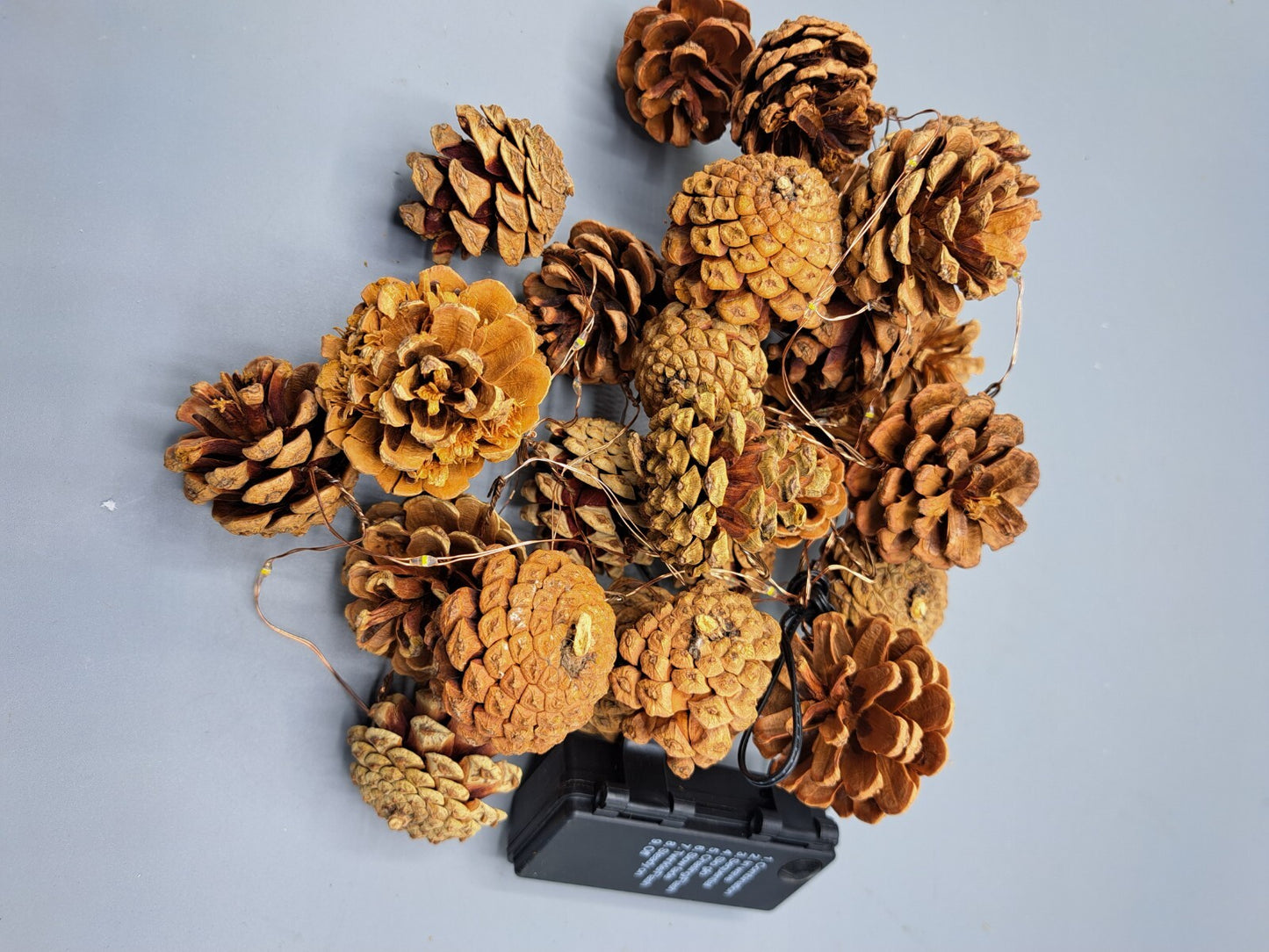 Weltbild LED Lichterkette Zapfen 30 LEDs Tannenzapfen Weihnachtsdeko Warm HA23