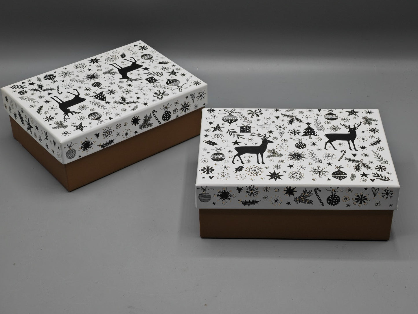 Stewo 2x Geschenkbox Set 16x12x6,5 cm Geschenkverpackung Boxen