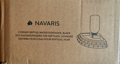 Navaris Eck Wasserspender Reptilien 400ml Trinkspender Terrarium Ecke D10