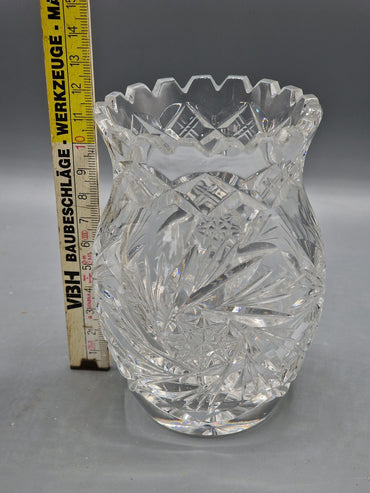 Antiquität, Glasvase, Hochwertig, Sammler, Dekoration, 12cm hoch