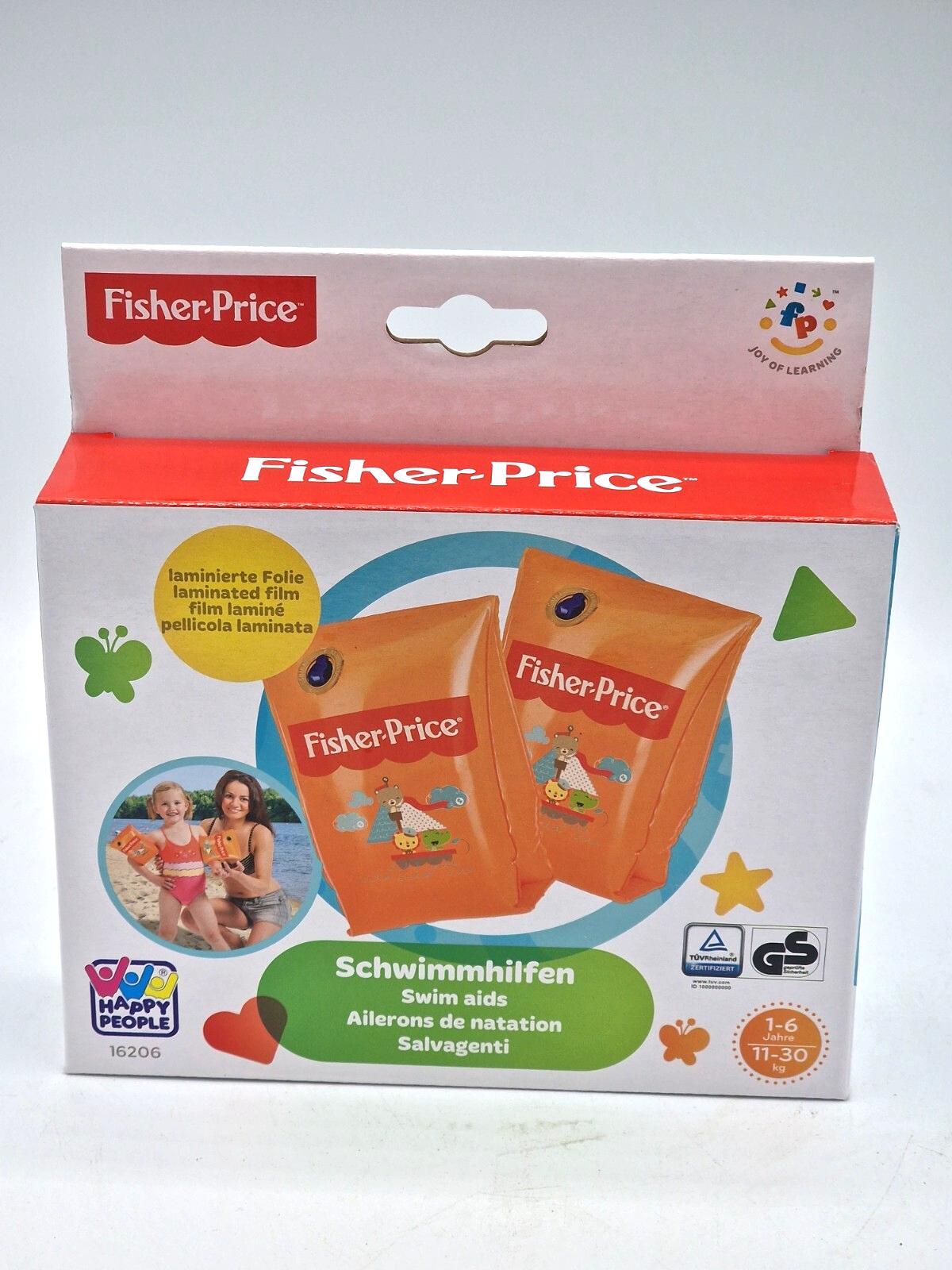 Happy People Schwimmflügel Kinder 1-6 Jahre Orange Schwimmhilfe