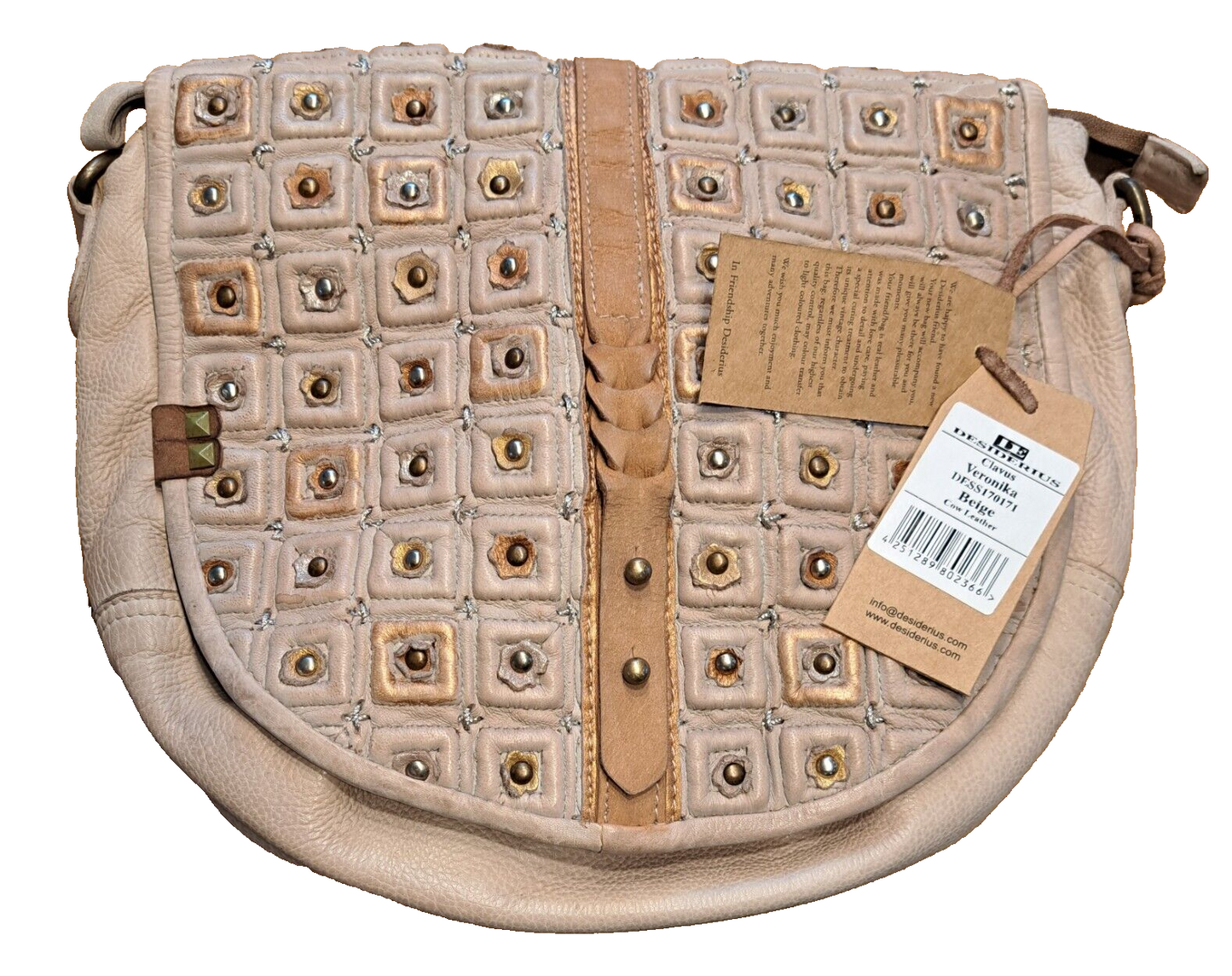 Desiderius Clavus Veronika beige Handtasche, Leder, UVP: 229,95