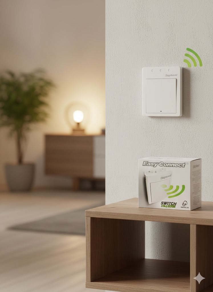 Easy Connect Funk-Wandschalter 67170 IP67 1-4 Zonen 433 MHz 3000 W Weiß inkl.